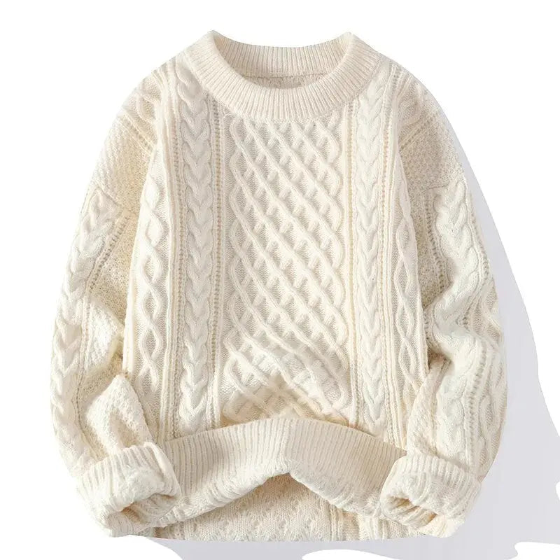 Mäns Vintage Casual Tröja i Tidlös Design 12