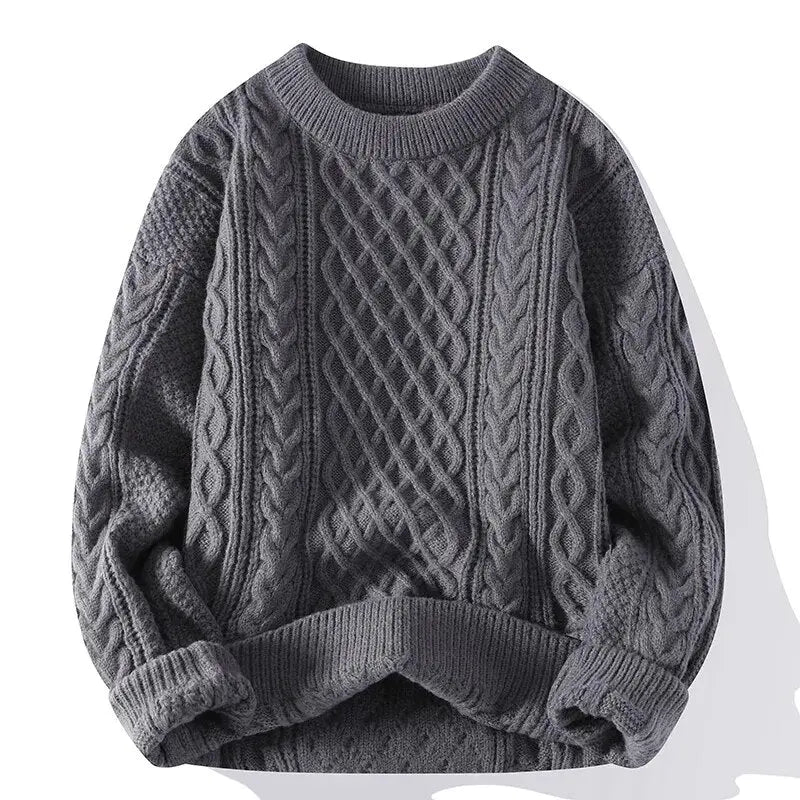 Mäns Vintage Casual Tröja i Tidlös Design 14