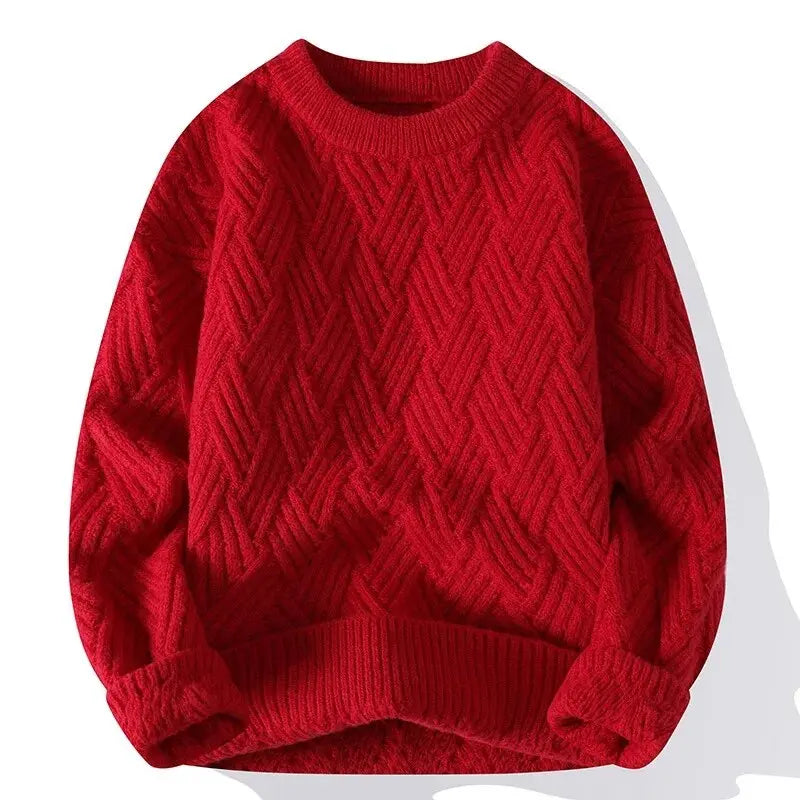 Mäns Vintage Casual Tröja i Tidlös Design 2