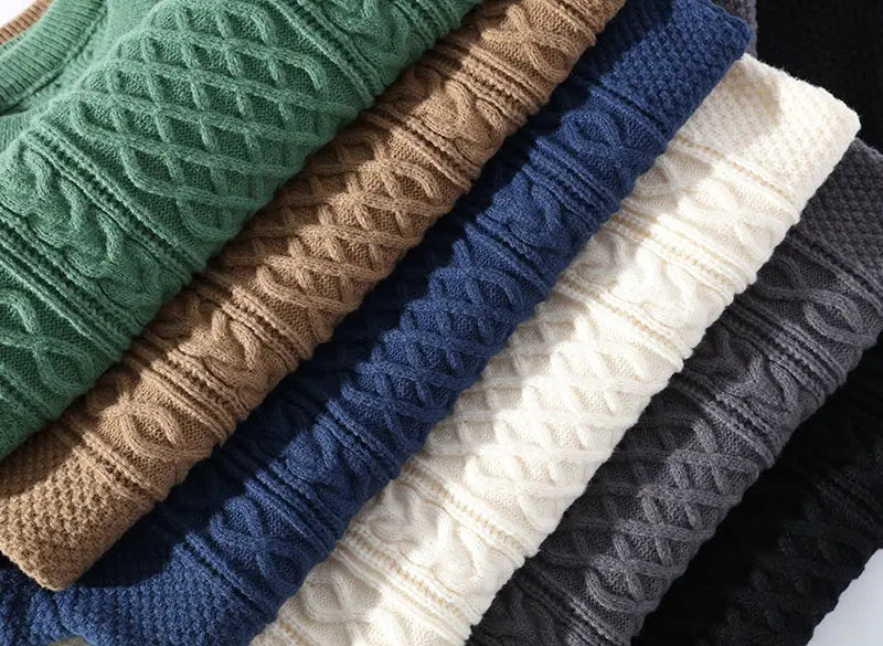 Mäns Vintage Casual Tröja i Tidlös Design 4