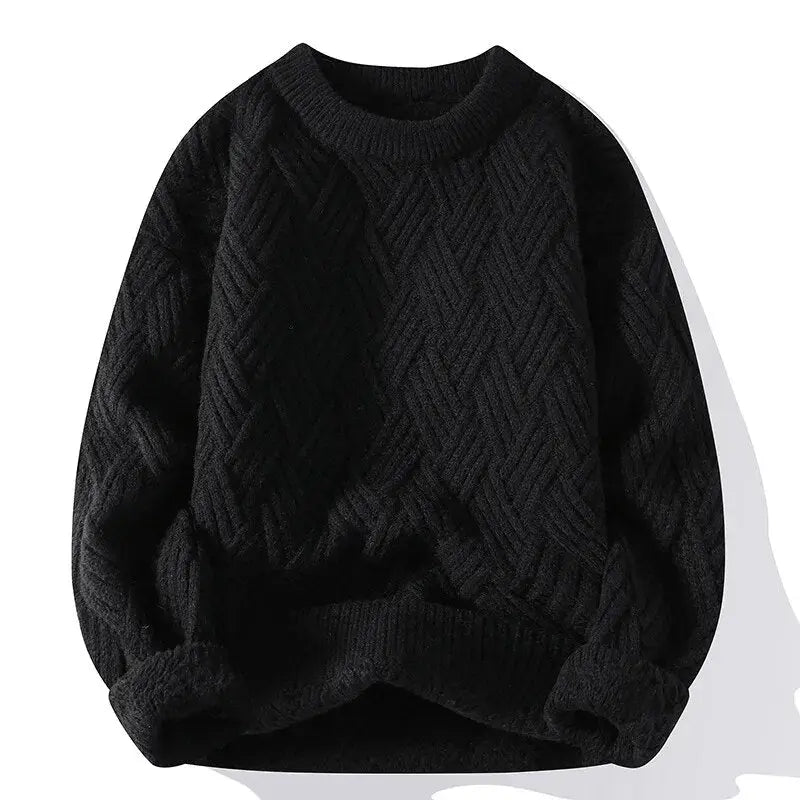 Mäns Vintage Casual Tröja i Tidlös Design 5