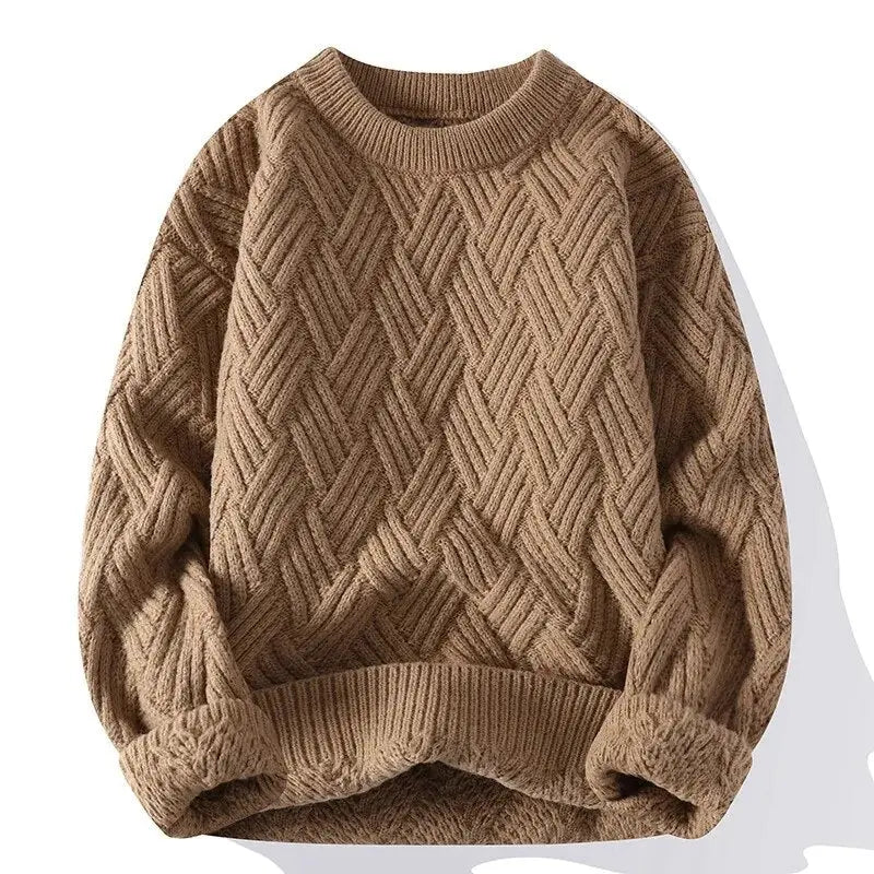 Mäns Vintage Casual Tröja i Tidlös Design 7