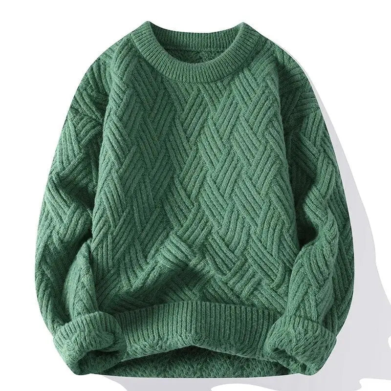 Mäns Vintage Casual Tröja i Tidlös Design 8