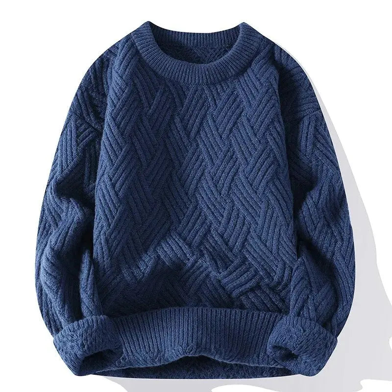 Mäns Vintage Casual Tröja i Tidlös Design 9