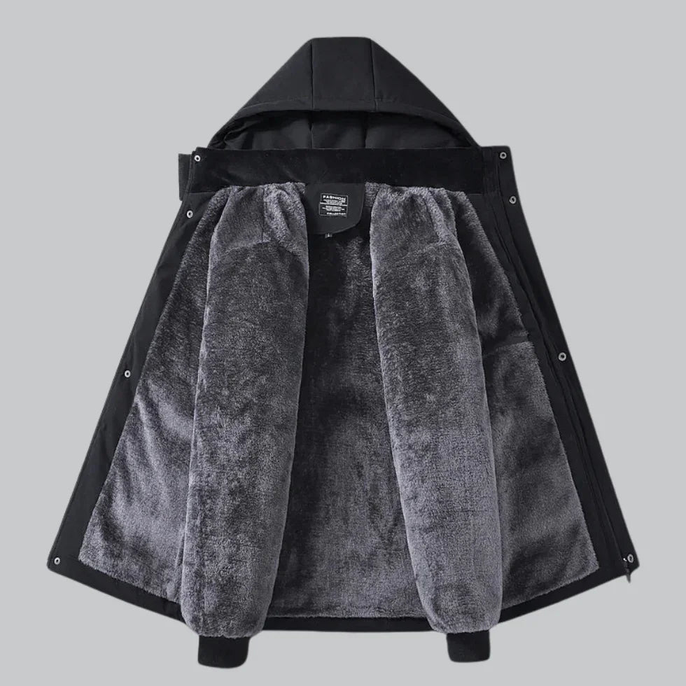 Mäns Vinterjacka Fleecefodrad 2