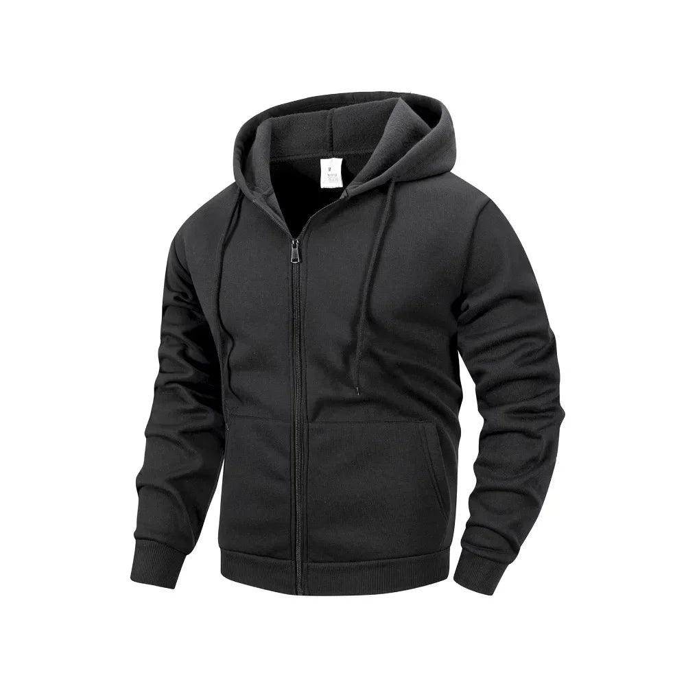 Mäns Zip Jacket Casual Streetwear 2