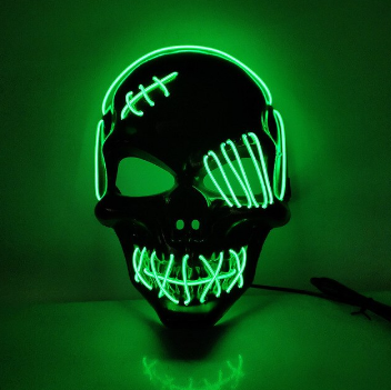 Mask för Halloween med Ljusfunktioner 1