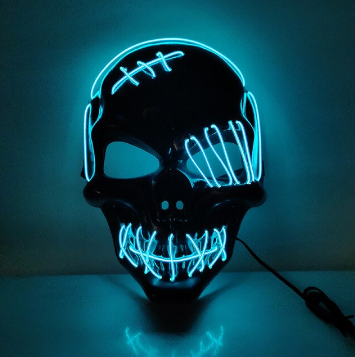 Mask för Halloween med Ljusfunktioner 3