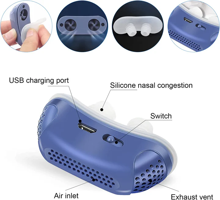 Masklös Micro CPAP-enhet för Snarkning och Resor 1
