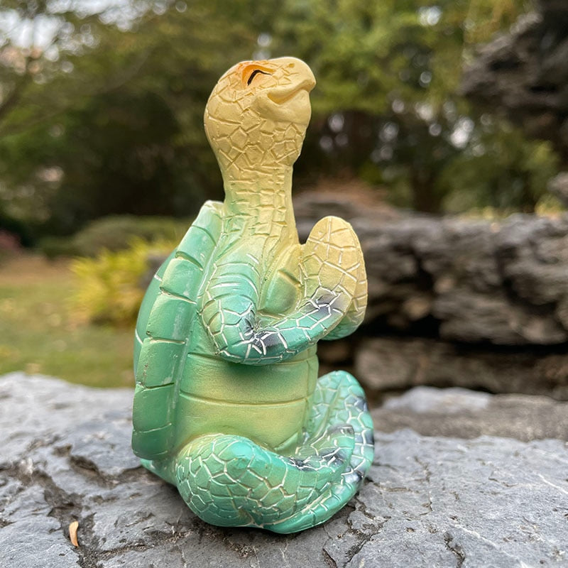 Meditativ Havssköldpadda Staty 3