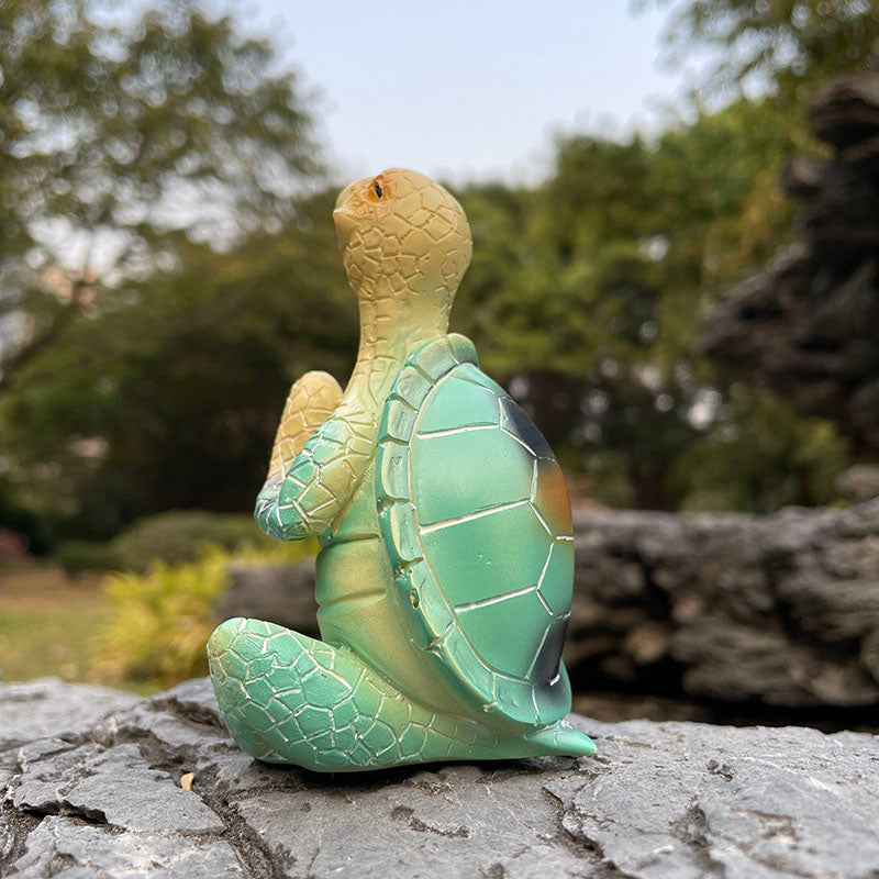 Meditativ Havssköldpadda Staty 4