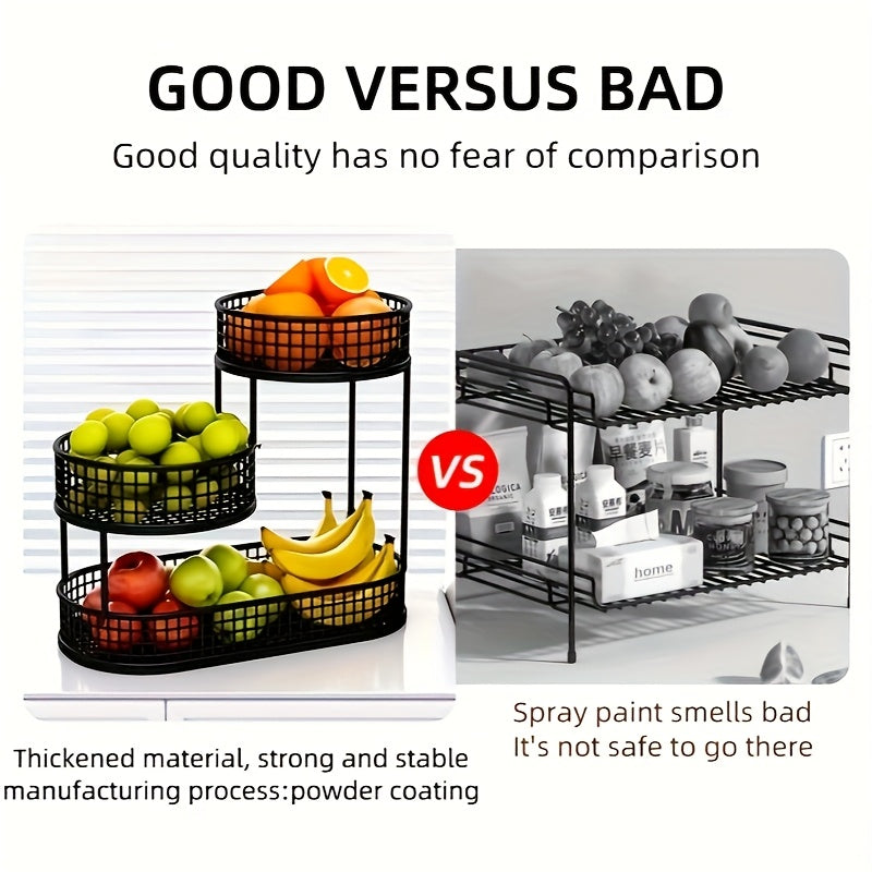 Metallfruktkorg Flera Våningar Modern Design 5