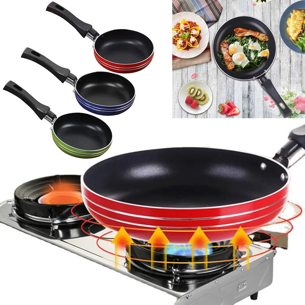 Mini Stekpanna Set för Enkel Matlagning med Non-Stick Yta 4