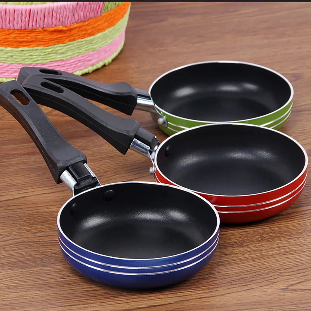 Mini Stekpanna Set för Enkel Matlagning med Non-Stick Yta 5