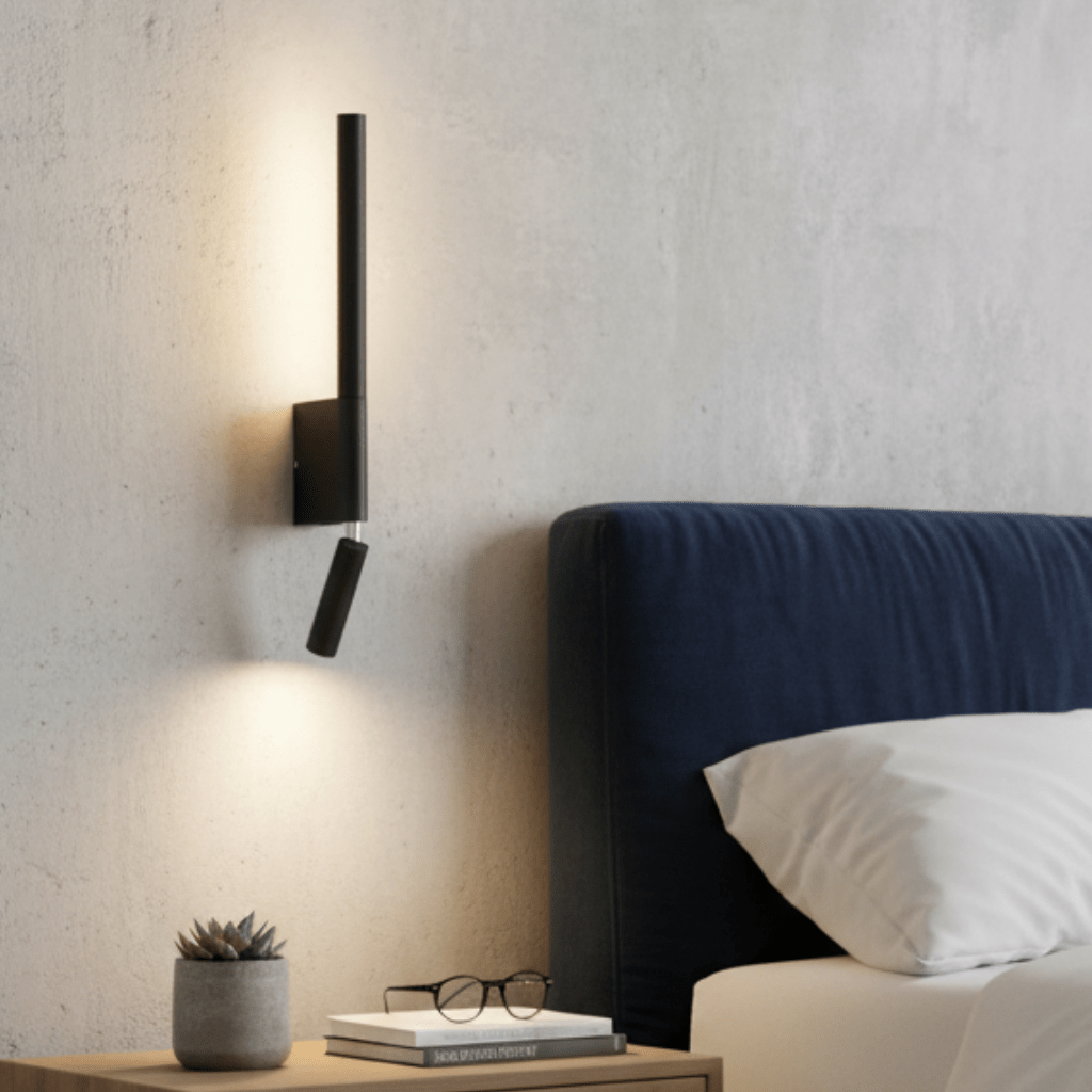 Minimalistisk Vägglampa med Varmvit LED-belysning 0