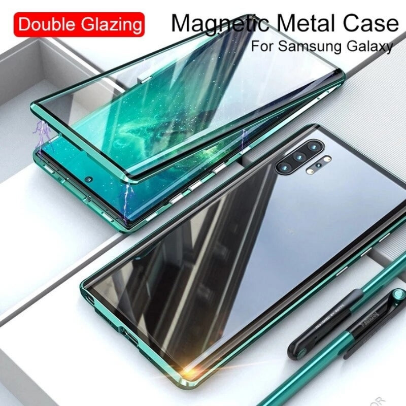 Mobilfodral Samsung Magnetiskt Skyddande Med Dubbelsidig Stängning 7
