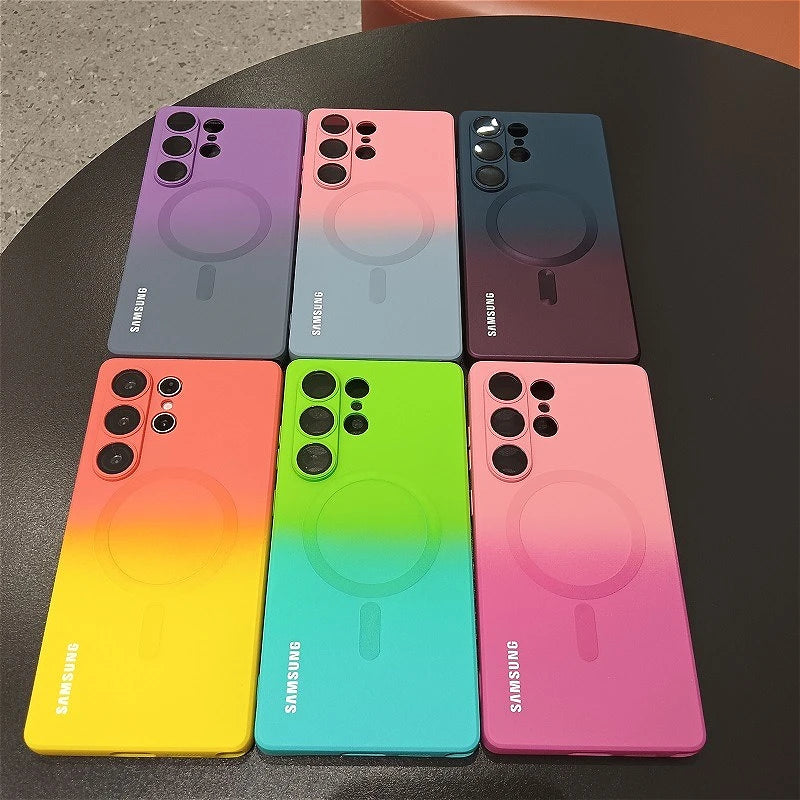 Mobilfodral Samsung med Gradientfärg Skyddande Design 0