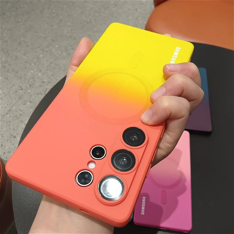 Mobilfodral Samsung med Gradientfärg Skyddande Design 3