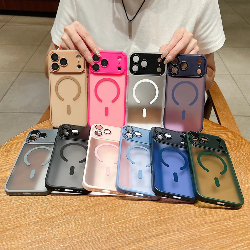 Mobilfodral för iPhone 17 Pro Max Magnetisk Genomskinlig Design 5