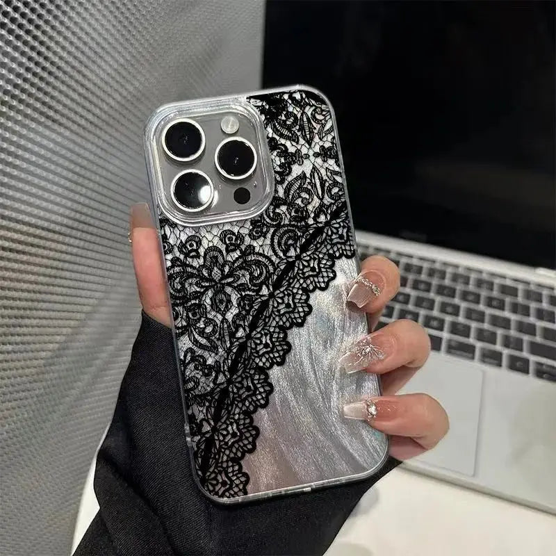 Mobilfodral för iPhone med spetsdesign 3