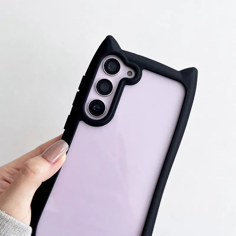 Mobilskal för Samsung S25 Plus med 3D Kattöron 1