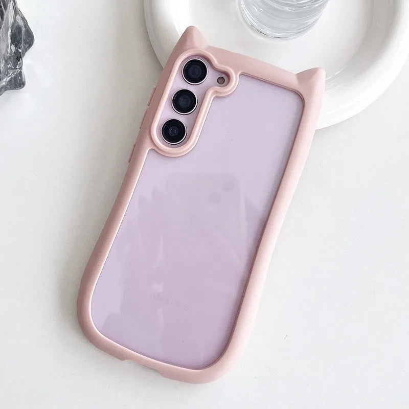 Mobilskal för Samsung S25 Plus med 3D Kattöron 4