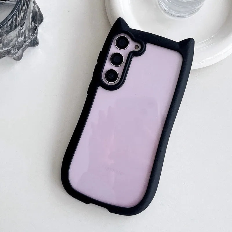 Mobilskal för Samsung S25 Plus med 3D Kattöron 6