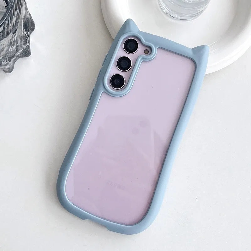 Mobilskal för Samsung S25 Plus med 3D Kattöron 7