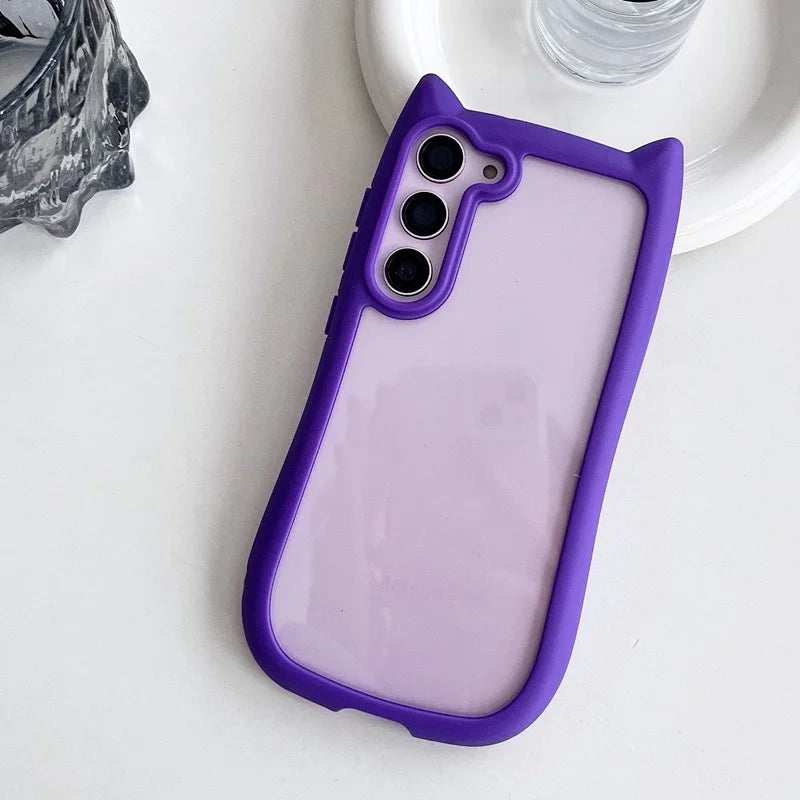 Mobilskal för Samsung S25 Plus med 3D Kattöron 8