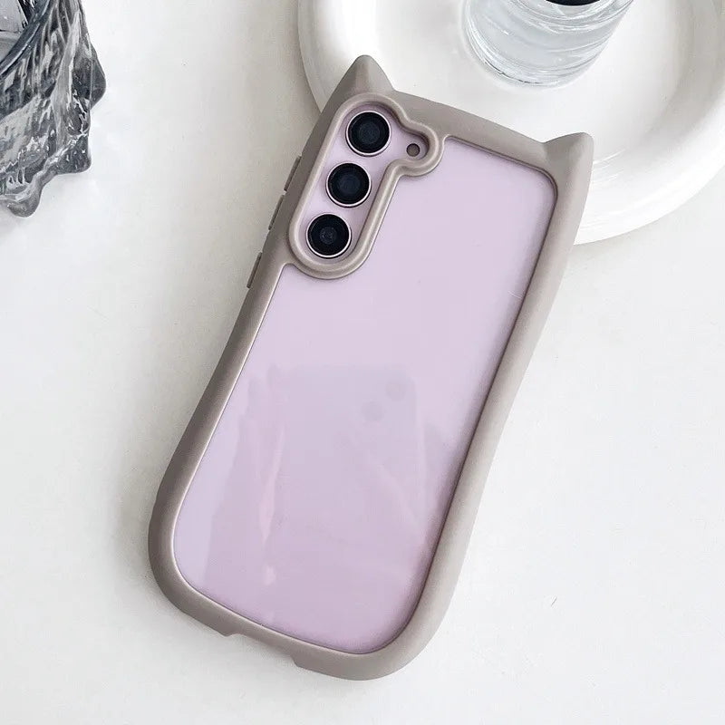 Mobilskal för Samsung S25 Plus med 3D Kattöron 9