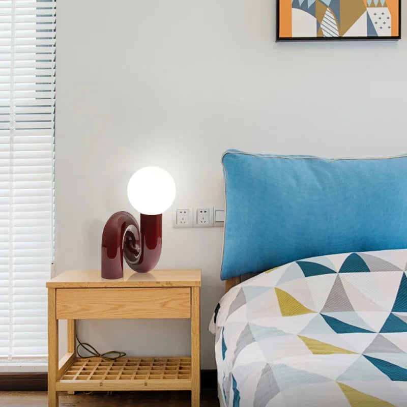 Modern Bordslampa Klart Glas Minimalistisk Design 1