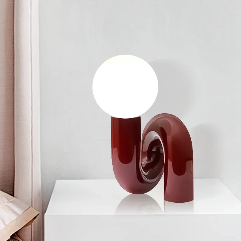 Modern Bordslampa Klart Glas Minimalistisk Design 2