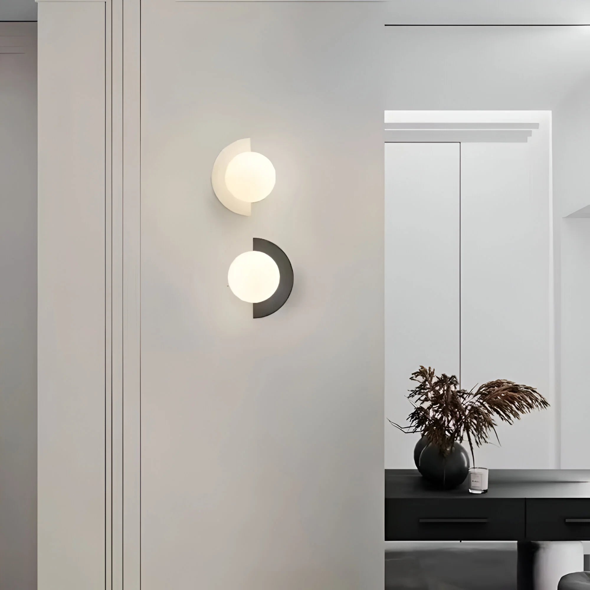 Modern Halvcirkel Vägglampa 1