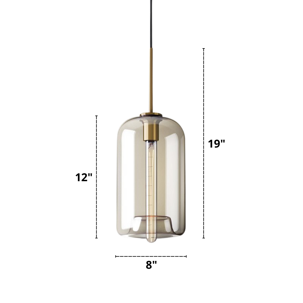 Modern Hänglampa i Glas 10