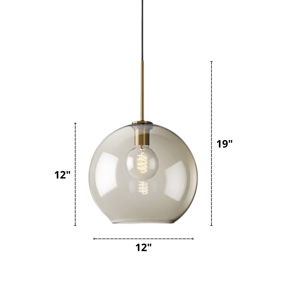 Modern Hänglampa i Glas 12