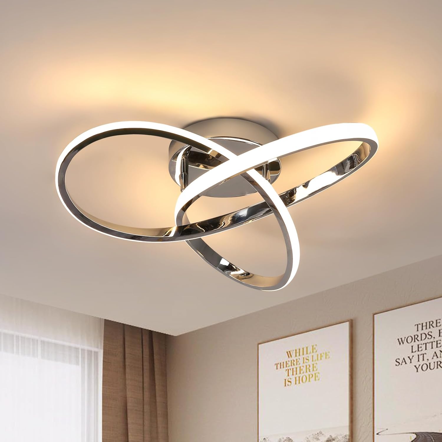 Modern Taklampa Med Blomsterdesign För Vardagsrum Och Kök 0