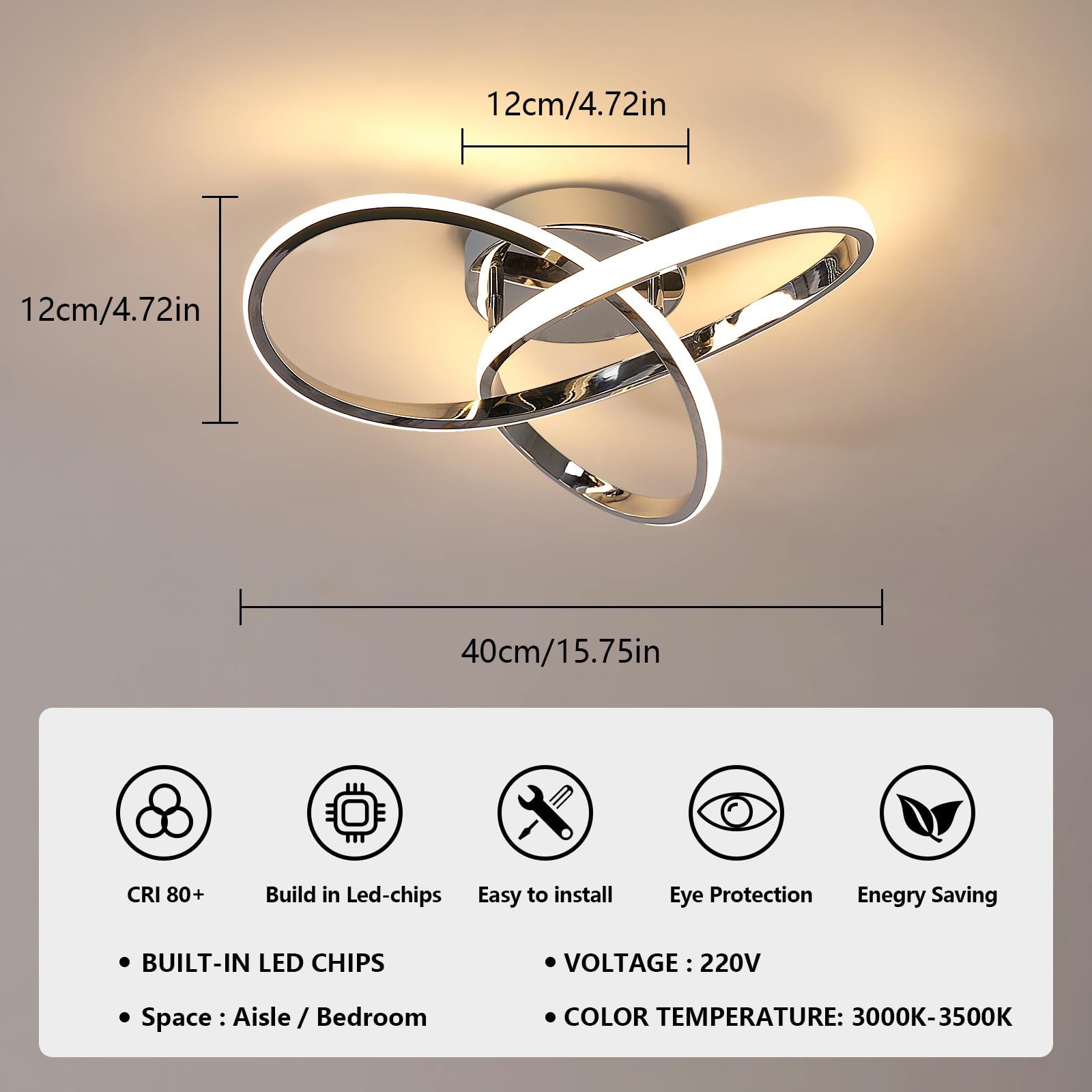 Modern Taklampa Med Blomsterdesign För Vardagsrum Och Kök 3