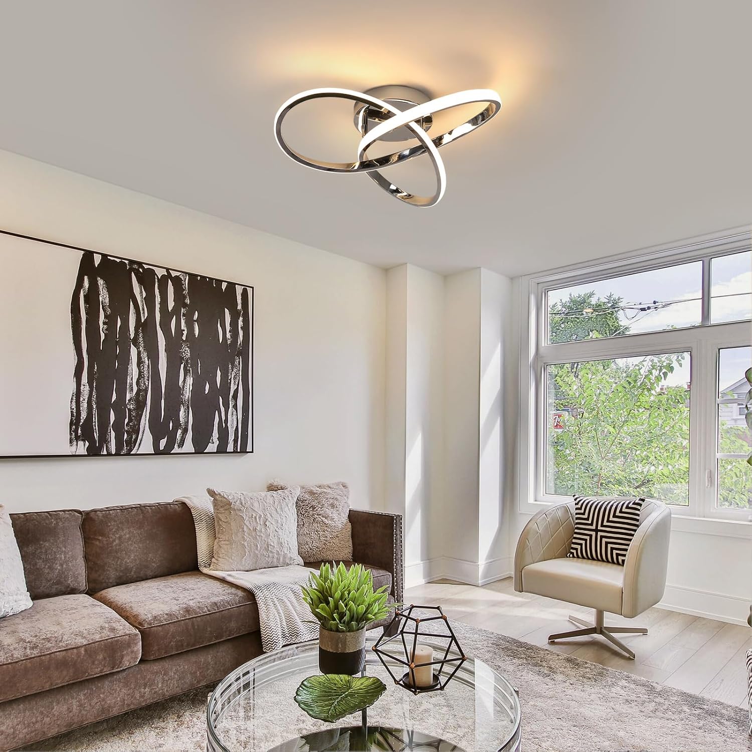 Modern Taklampa Med Blomsterdesign För Vardagsrum Och Kök 4