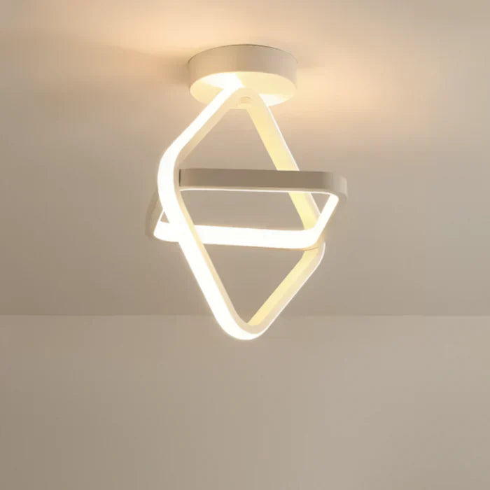 Modern Taklampa med Dubbelringdesign för Vardagsrum och Kök 5