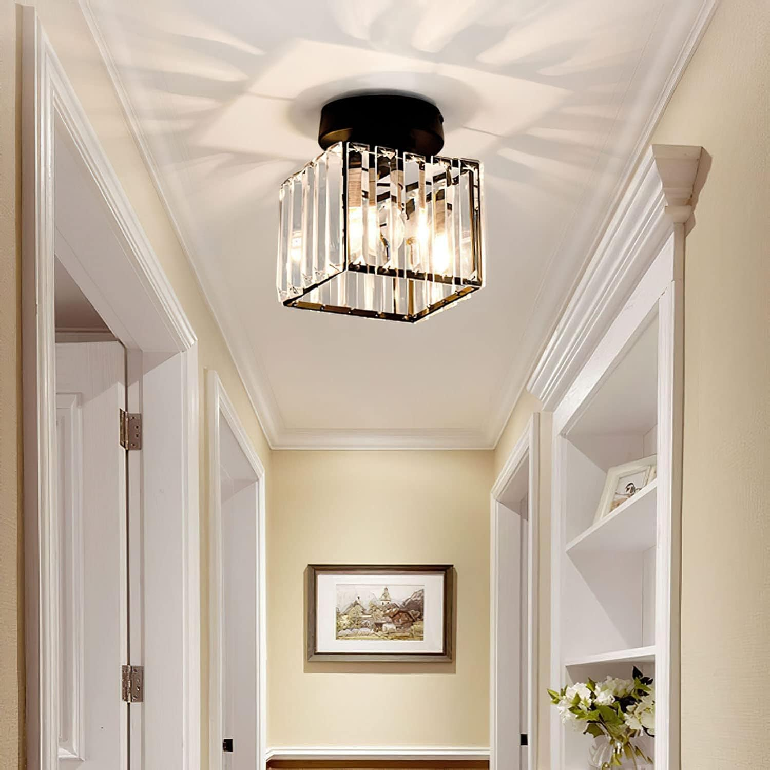 Modern Taklampa med Kristalldesign 3