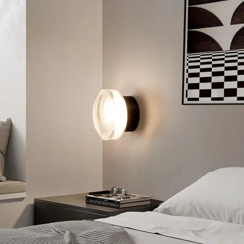 Modern Vägglampa Rund Design för Inomhusbruk - Sänglampa Vägg eller Badrumslampa Vägg 2
