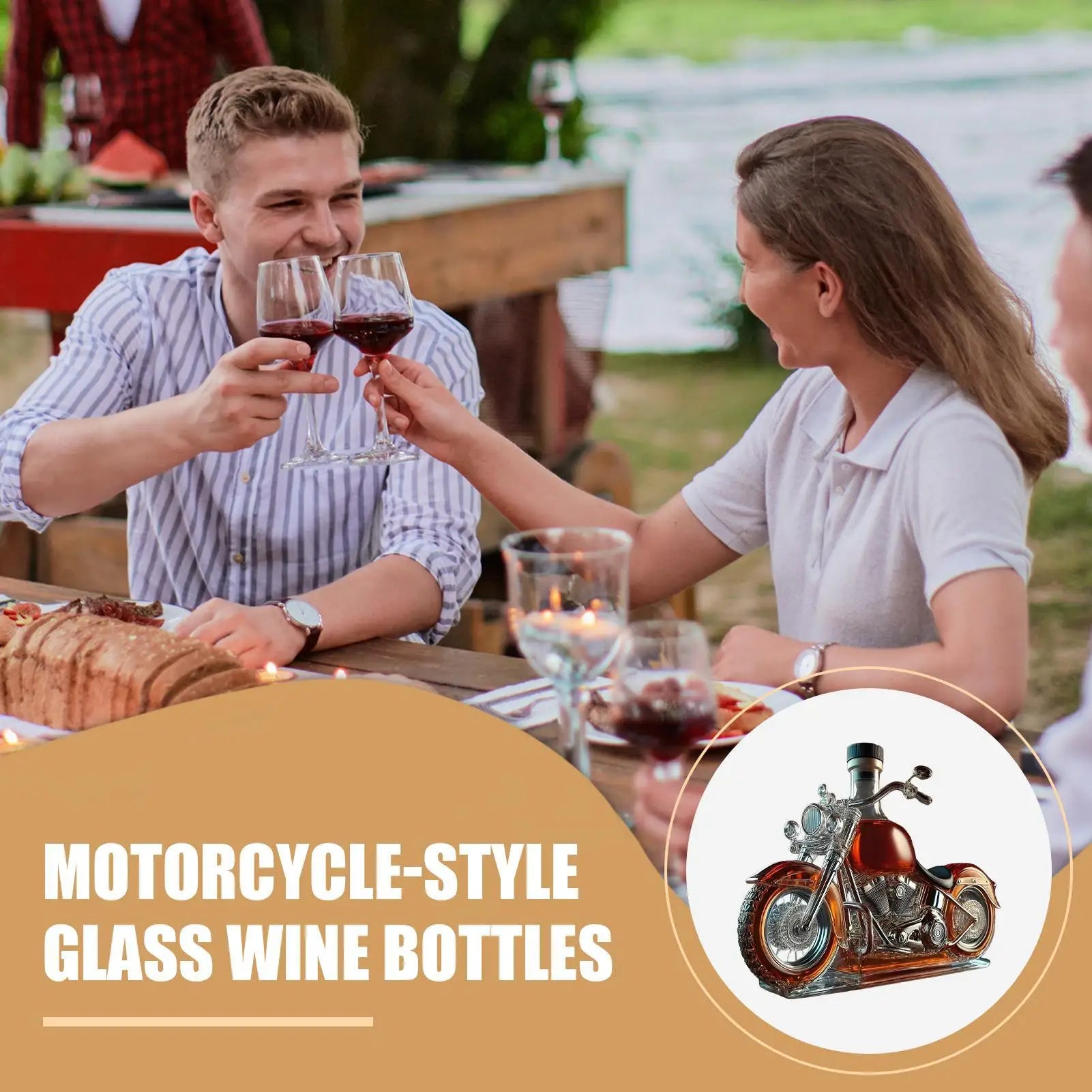 Motorcykelinspirerad Karaff för Whisky och Vin 1