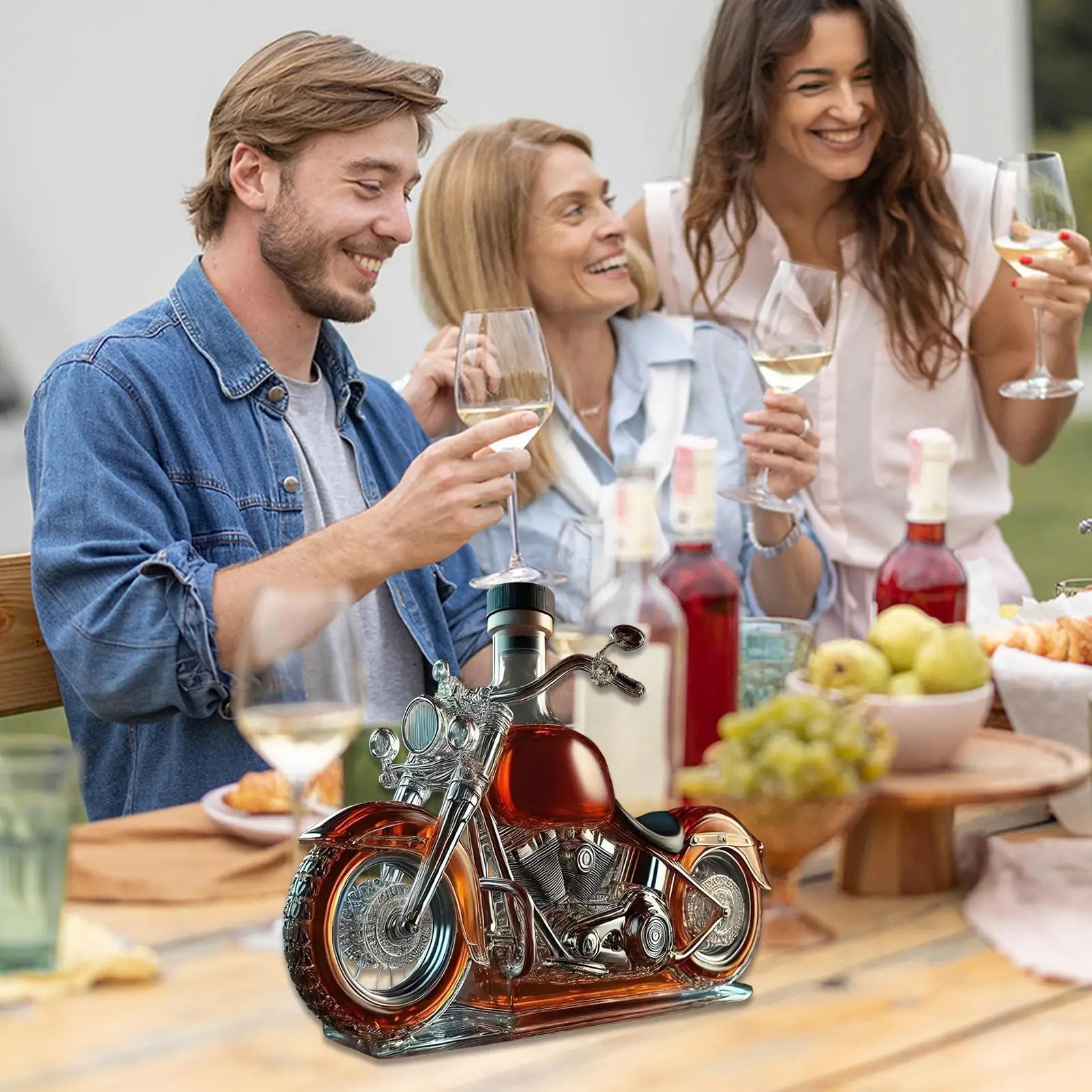 Motorcykelinspirerad Karaff för Whisky och Vin 2