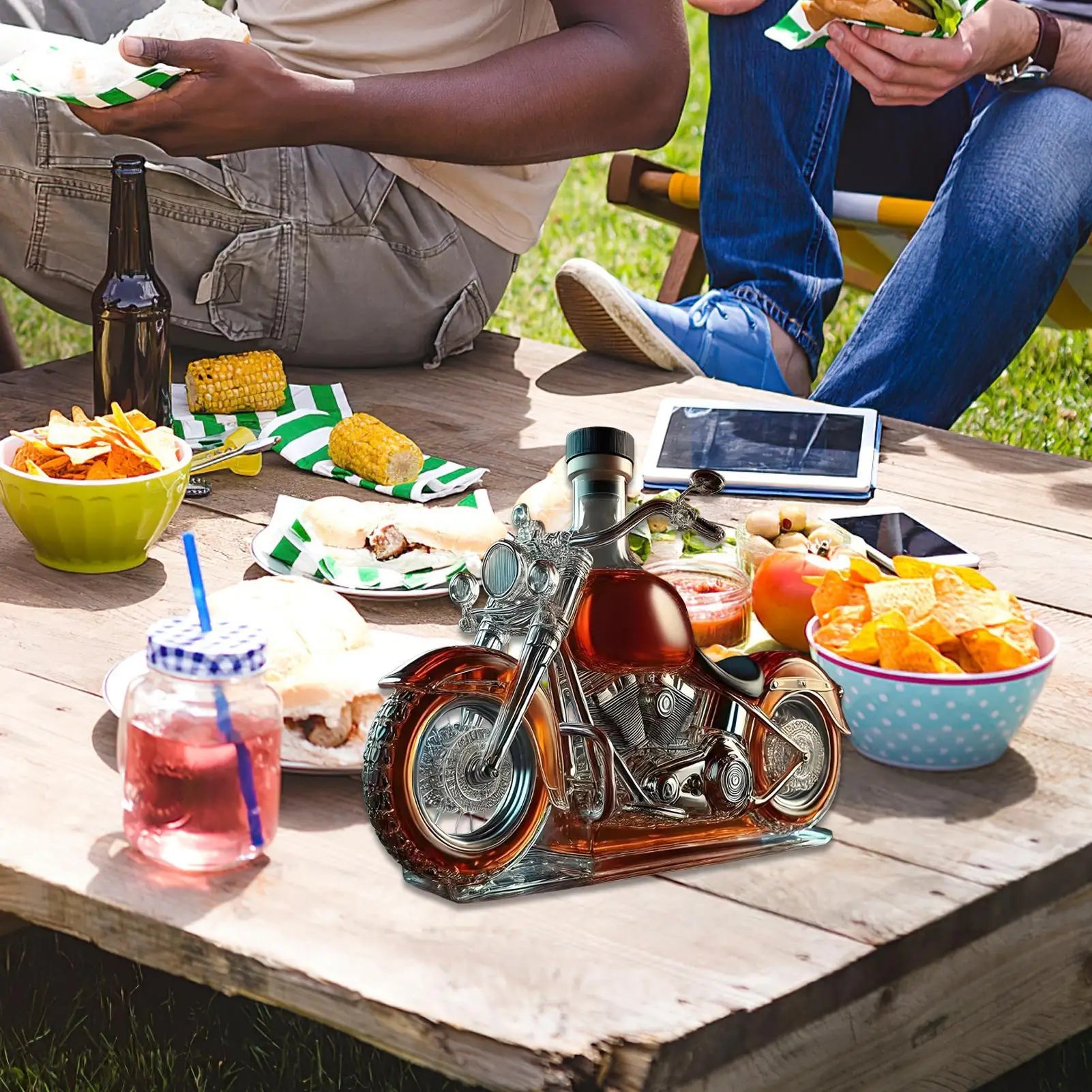 Motorcykelinspirerad Karaff för Whisky och Vin 3
