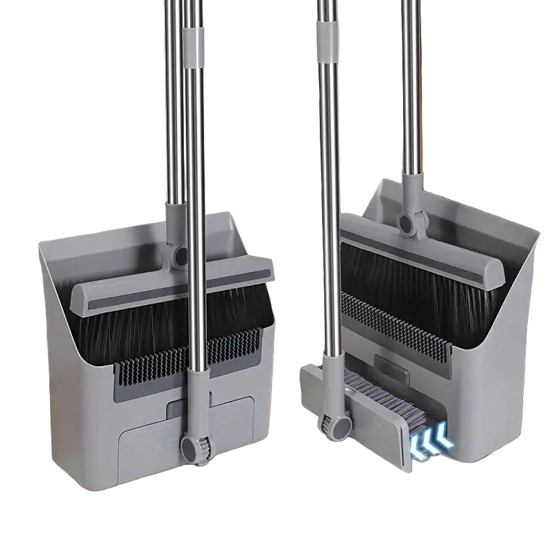Multifunktionell Kvast och Sopskyffel Set 1