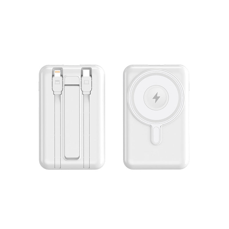 Multifunktionell Portabel Power Bank med Trådlös Laddning och Hållare 1