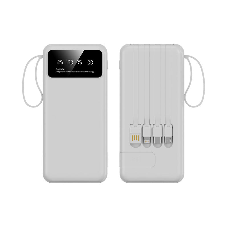 Multifunktionell Powerbank med Integrerade Laddningskablar för Resor och Vardag 3
