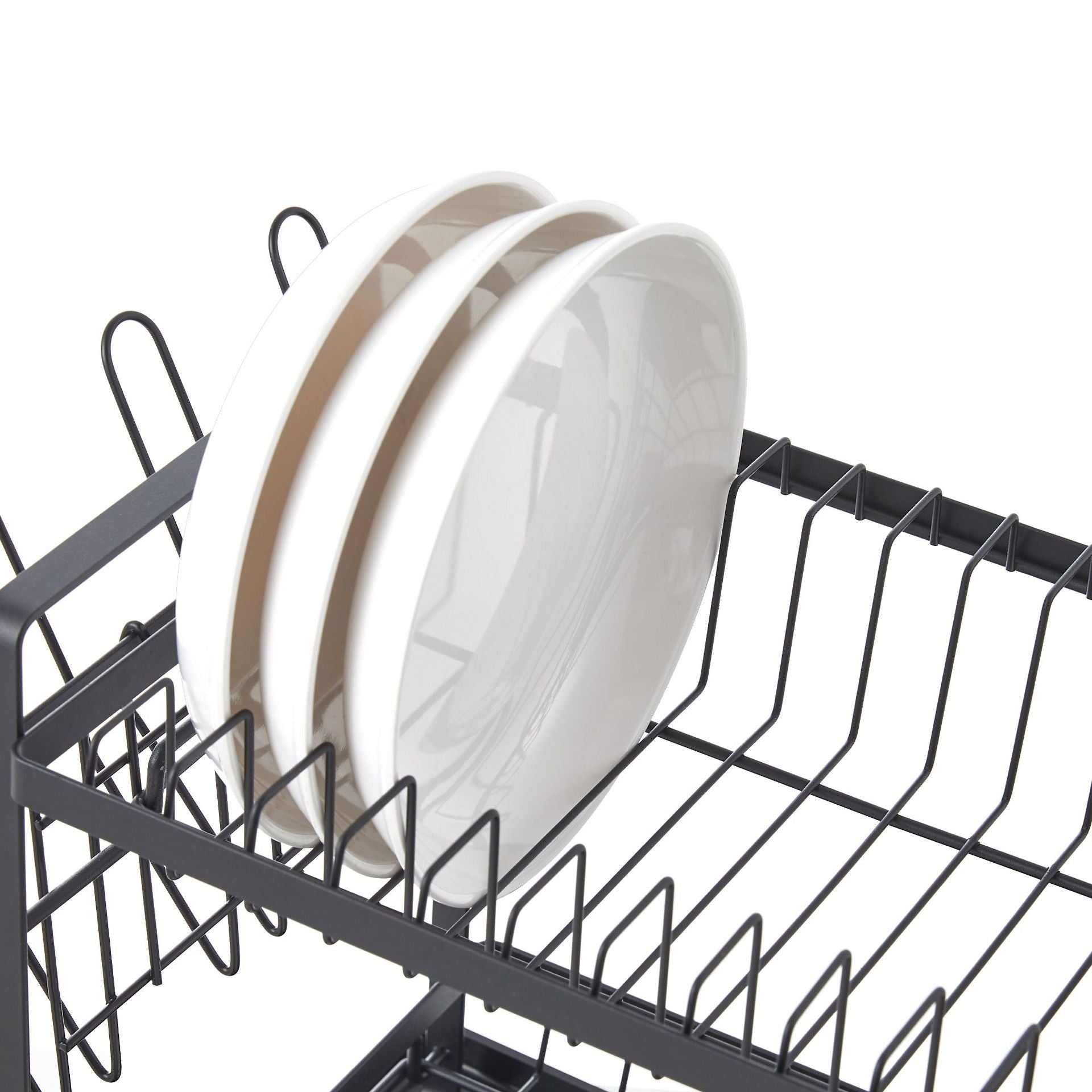 Multifunktionellt Diskställ för Effektiv Torkning i Modern Design 2