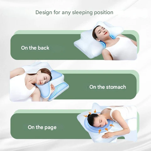 Nackkudde För Ryggstöd, Ergonomisk Design För Bättre Sömn 4