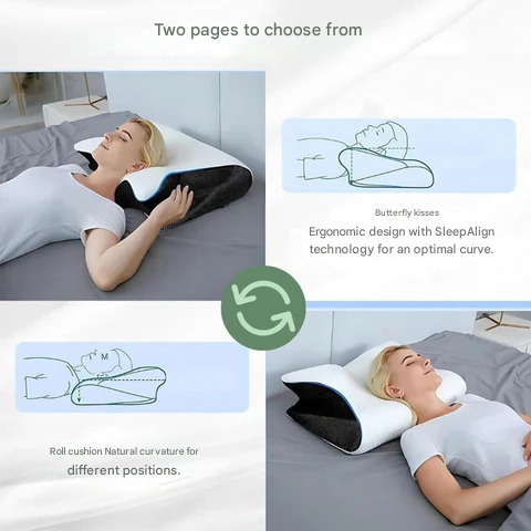 Nackkudde För Ryggstöd, Ergonomisk Design För Bättre Sömn 5